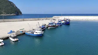 Amasra’nın saklı cenneti Tarlaağzı havadan görüntülendi