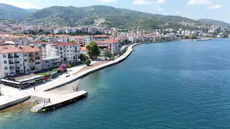 Değirmendere sahilini dalga baskınlarından koruyacak set tamamlandı