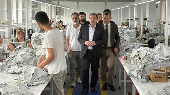 Samsun'da atıl okul binası tekstil fabrikasına dönüştü