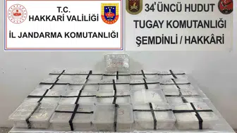 Jandarma sınırda 2 çuval uyuşturucu yakaladı 16 kilo metamfetamin çıktı