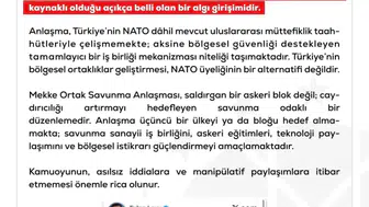 Mekke Savunma Anlaşması NATO ile çelişmiyor