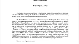 Özgür Özel ve Veli Ağbaba hakkında rüşvet iddiasıyla fezleke hazırlandı