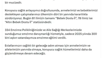 Bakanlıktan 300 bin aileye emzirme desteği geldi