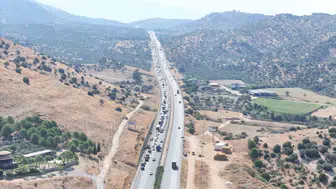 Aydın-Muğla yolunda peş peşe kazalar trafiği felç etti