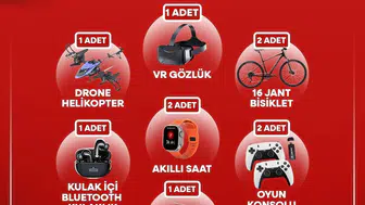 Canik'te Zafer Bayramı coşkusu VR gözlükten drone'a dev hediye çekilişi