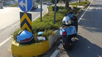 Manavgat trafiğinde motosiklet kazası