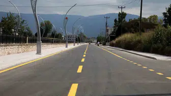 Akyazı trafiğini rahatlatacak yeni yolun ikinci etabı tamamlandı