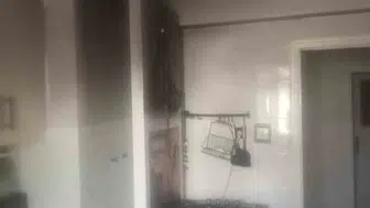 Erzurum'da apartman dairesinde mutfak yangını
