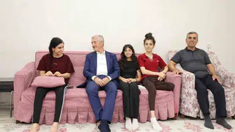 Tahmazoğlu, Kılınç ailesine konuk oldu, sohbet etti