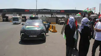 Filistin konvoyunun Irak sınırı geçişine izin çıkmadı