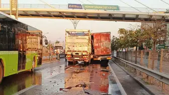 İzmit D100 karayolunda kamyon dehşeti