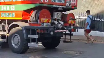 Heybeliada'da askeri okul çatısında yangın paniği