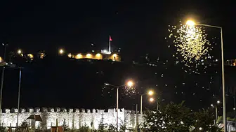 Ardahan'da beyaz kelebeklerin ışıkla imtihanı