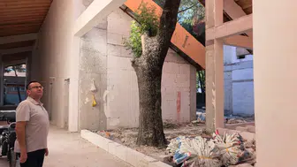 Bursa'da okul projesi ağaçları korumak için yeniden çizildi