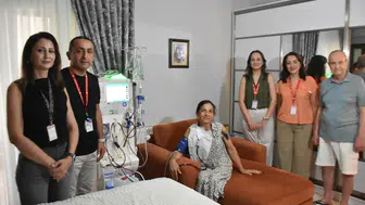 İzmirli hastanın evine diyaliz cihazı kuruldu