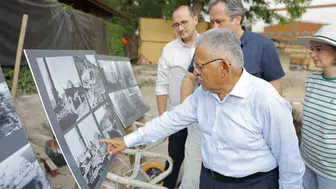 Kayseri'nin kalbinde yüzyıllık medrese gün yüzüne çıkıyor