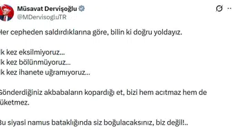 Dervişoğlu istifalara sert çıktı Akbabalar bizi tüketemez