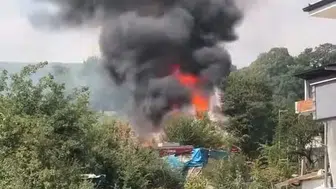 İnegöl'de ot yangını kontrolden çıktı