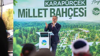 Karapürçek'e iki müjde birden Millet Bahçesi'nin temeli atıldı, termal müjde geldi
