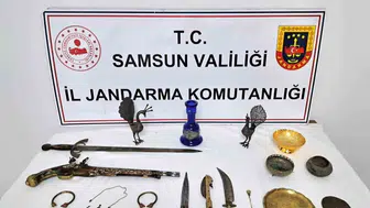 Samsun'da kaçak tarihi eser avı