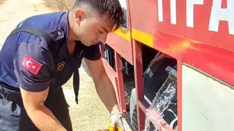 Eskişehir’deki yangında itfaiyeden küçük bir cana hayat eli