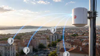 Vodafone baz istasyonlarındaki anten yığınlarını temizliyor