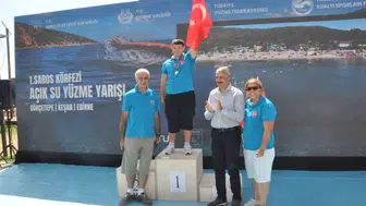 Saros’un serin sularında zafer coşkusu: 200 sporcu kulaçlarıyla tarih yazdı