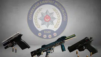 Diyarbakır sokaklarında yunuslardan silah operasyonu