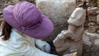11 bin yıllık leoparlı heykel Şanlıurfa'da toprağın altından çıktı