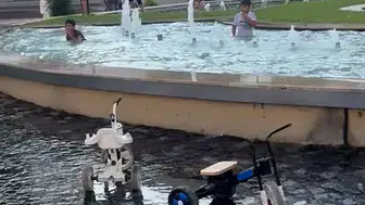 Bolu’da çocuklar süs havuzundaki elektrik tehlikesini görmezden geldi