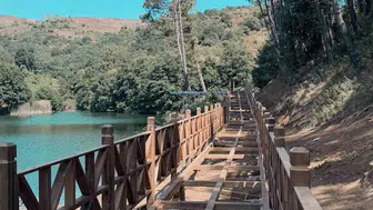 Sinop'un gözdesi Nisi Göleti'ne seyir terasları geliyor