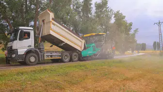 Bayburt Çımağıl yolunda asfalt yenileme mesaisi
