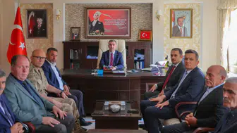 Vali Eldivan Demirözü’nde yeni kaymakamı ziyaret etti