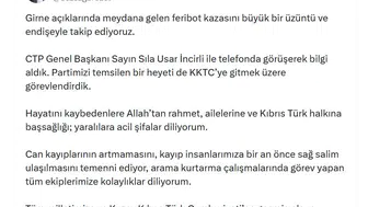 Özgür Özel'den KKTC'ye acil müdahale ekibi: Girne'deki kaza için harekete geçildi