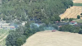 Bilecik Medetli köyünde orman yangını paniği