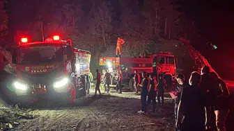 Nallıhan'da orman yangını Ekipler alevlere havadan ve karadan müdahale etti