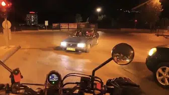 Trafikte Şok Anlar Ters Yöne Giren Sürücü Motosikletliye Zor Anlar Yaşattı