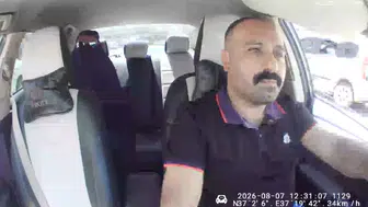 Gaziantep'te çarşaflı saldırgan takside yakalandı