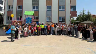 Develi'de jandarmadan öğrencilere trafik dersi