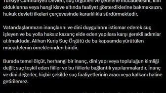 Adalet Bakanı Gürlek suç örgütlerine karşı net konuştu