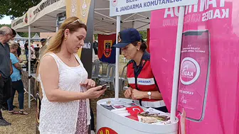 Kınık Festivali’nde kadınlara güvenlik eğitimi