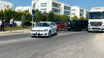 Eskişehir’de lüks cip ile otomobil çarpıştı