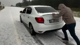 Ağustos sıcağında Sarıkamış'ta şaşkına çeviren manzara: Yaz ortasında kış provası