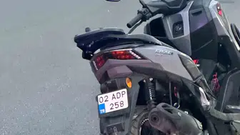 Flamingo Yolu'nda korkutan kaza Motosiklet sürücüsü metrelerce sürüklendi