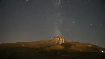 Erciyes zirvesinde yıldızların dansını izlediler