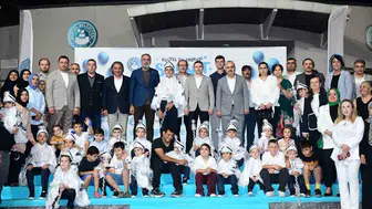 Kestel'de sünnet şöleni Çocuklar doyasıya eğlendi