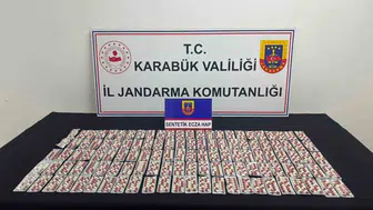 Karabük'te uyuşturucu operasyonu Binlerce hap yakalandı