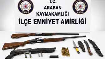 Araban’da ruhsatsız silah operasyonu