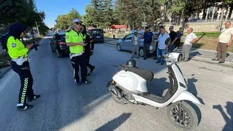 Karaman'da otomobil ile motosiklet çarpıştı