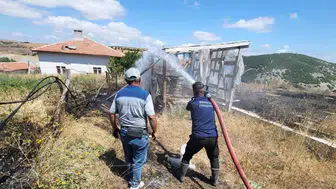 Yozgat Sorgun’da iki dönümlük arazi küle döndü